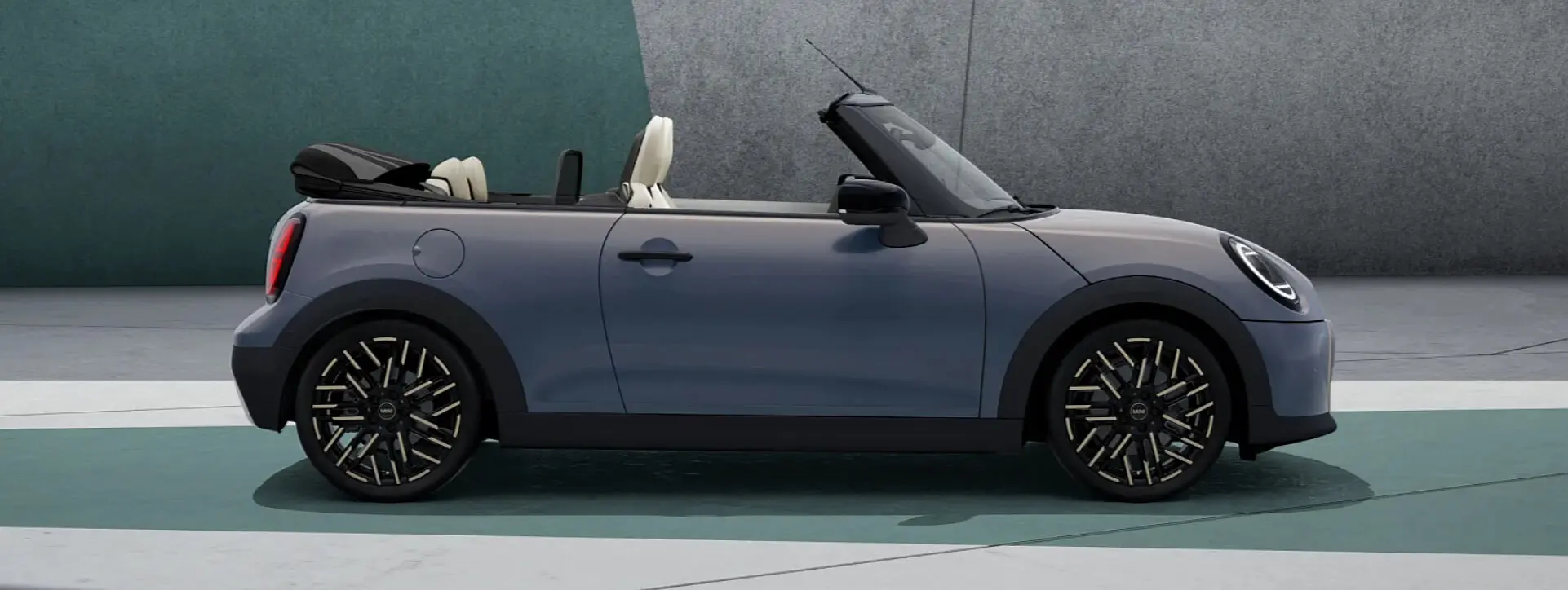 Mini Cooper S Convertible Right Side View