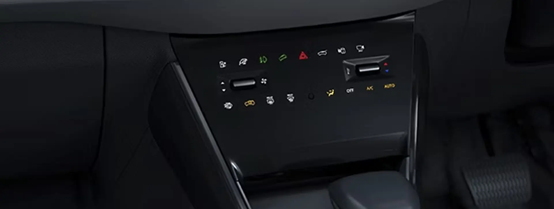 Tata Curvv EV Phygital Control Panel