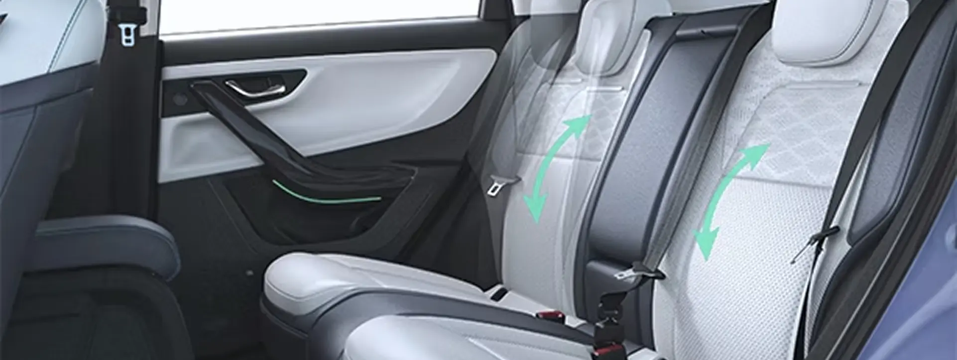 Tata Curvv EV 2 stage rear seat recline