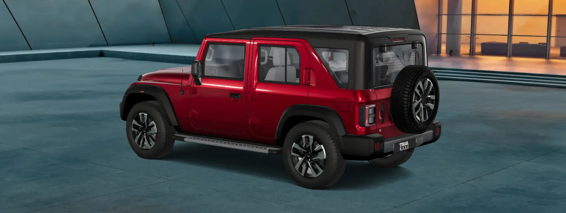 Mahindra Thar ROXX Rear Left Side View