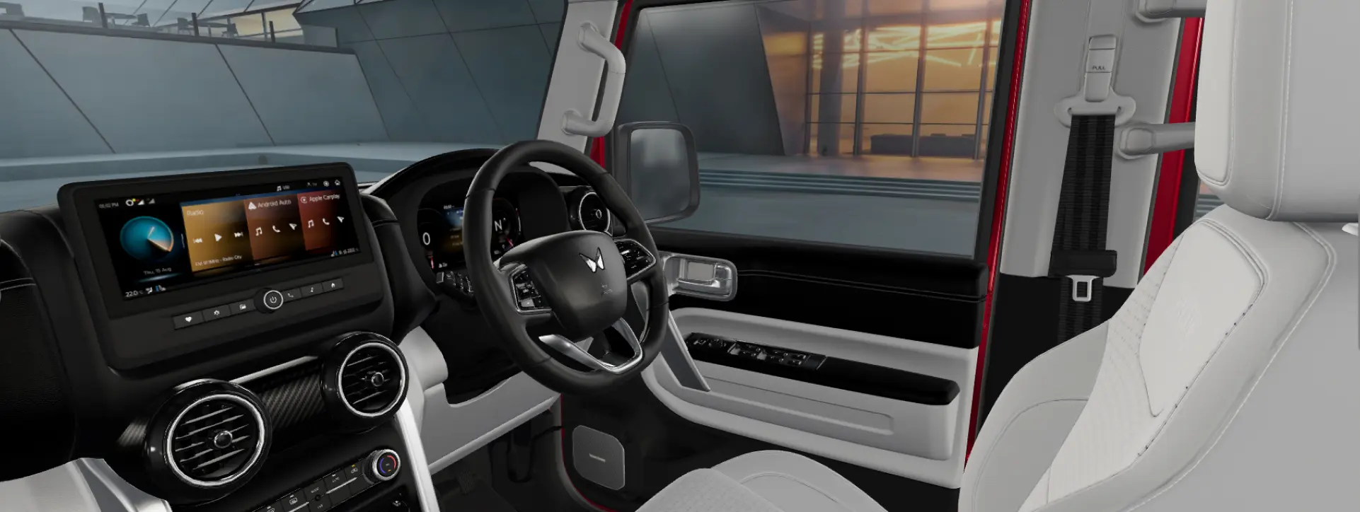 Mahindra Thar ROXX Dashboard Passenger View