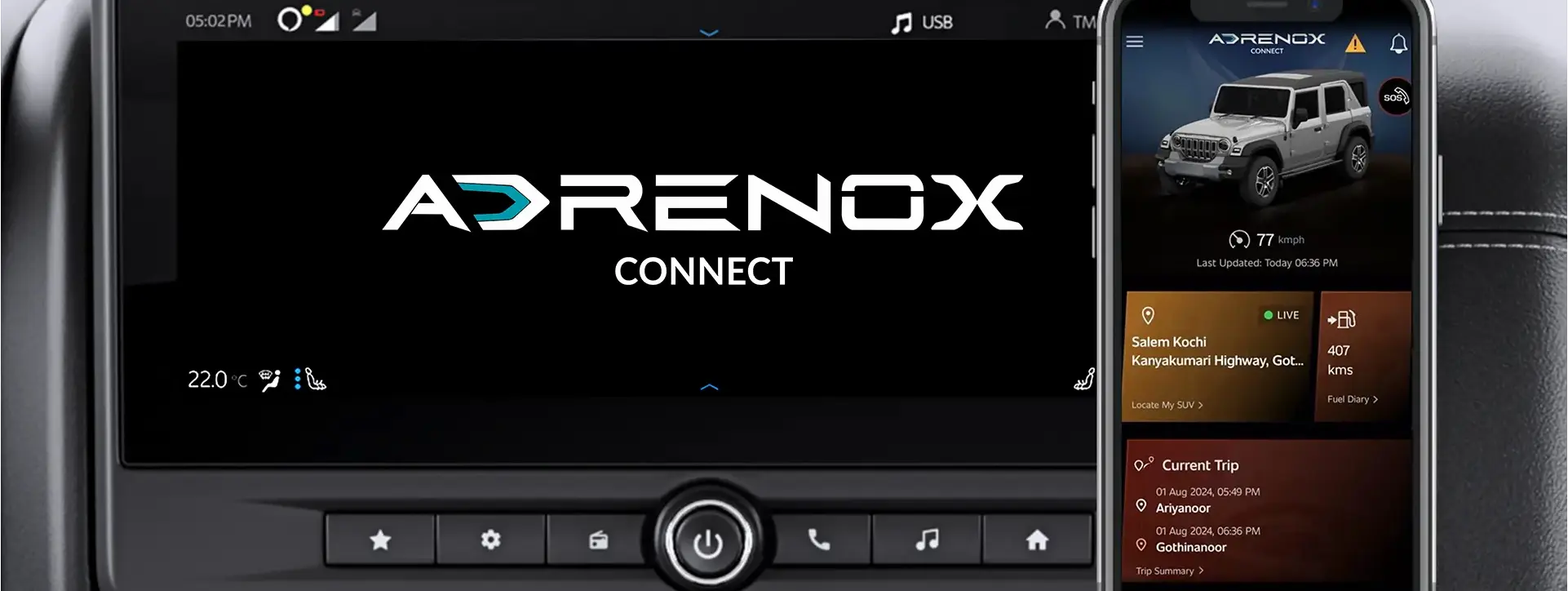 Mahindra Thar ROXX Infotainment System