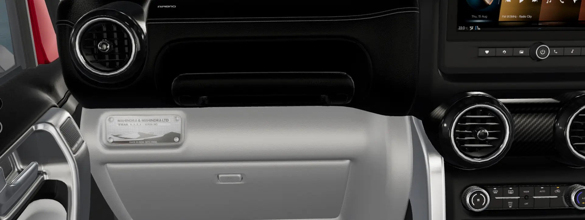 Mahindra Thar ROXX Dashboard Passenger Side