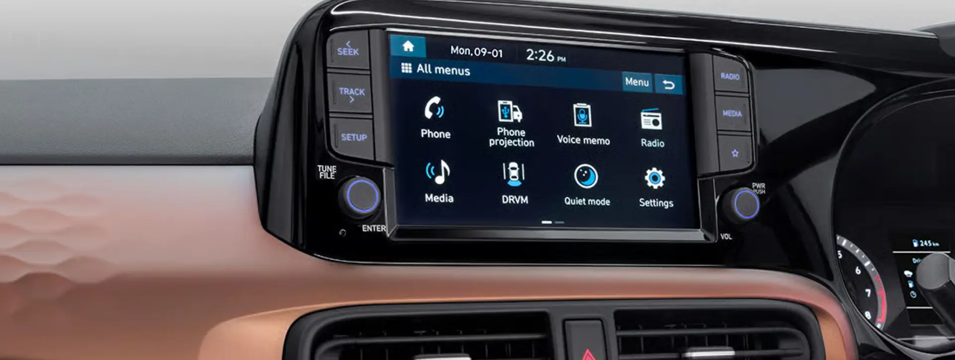 Hyundai Aura information system