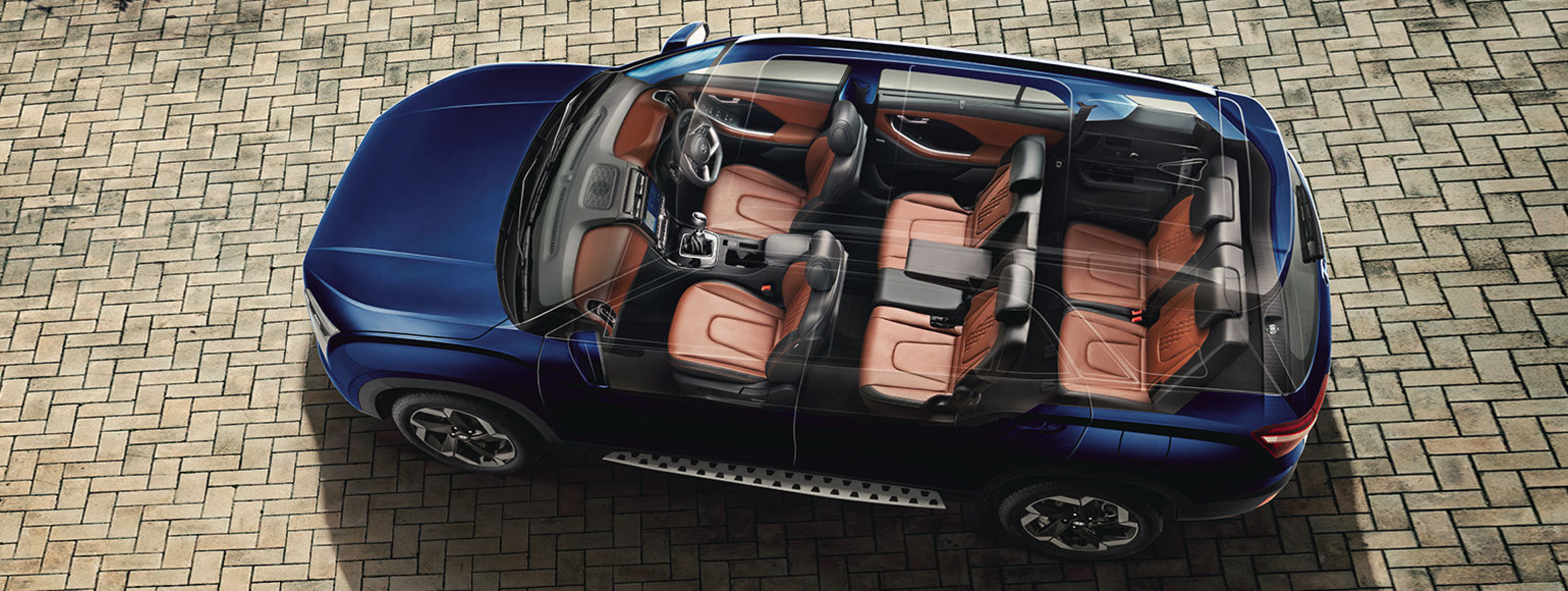 Hyundai Alcazar Seats (Aerial View) Hyundai Alcazar Seats (Aerial View)