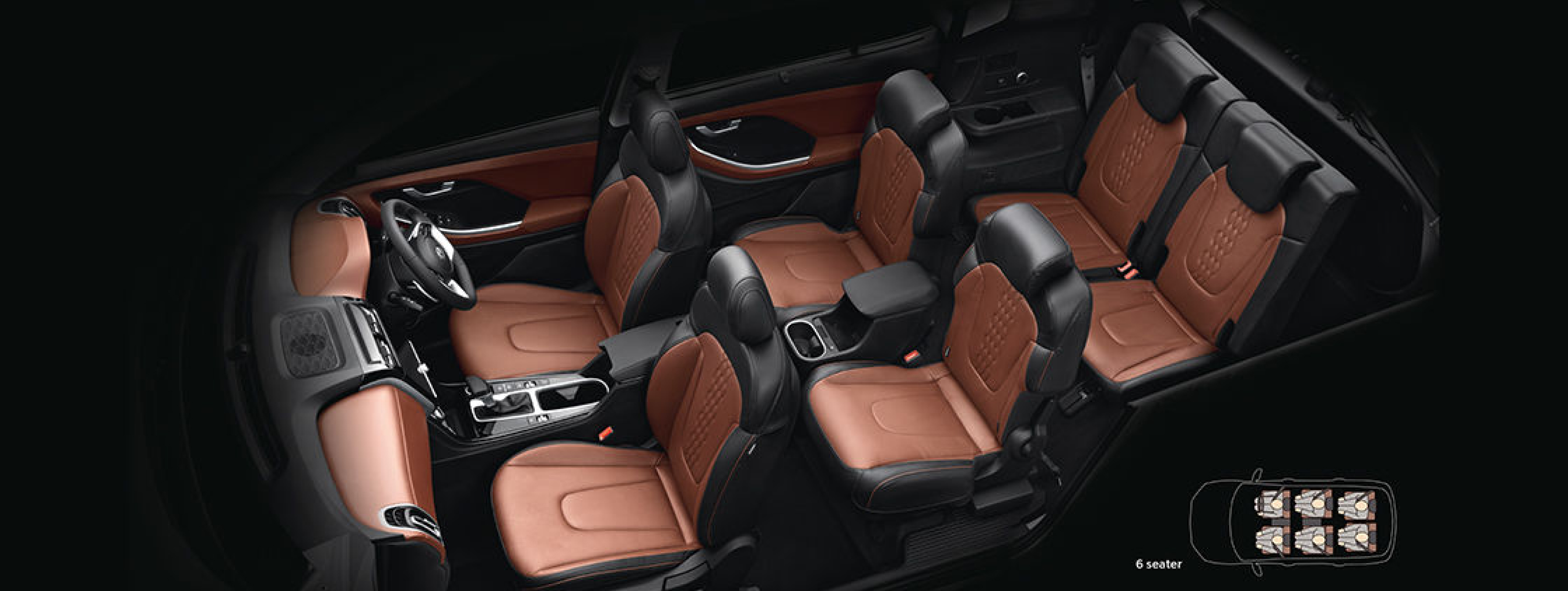 Hyundai Alcazar Seats (Aerial View) Hyundai Alcazar Seats (Aerial View)