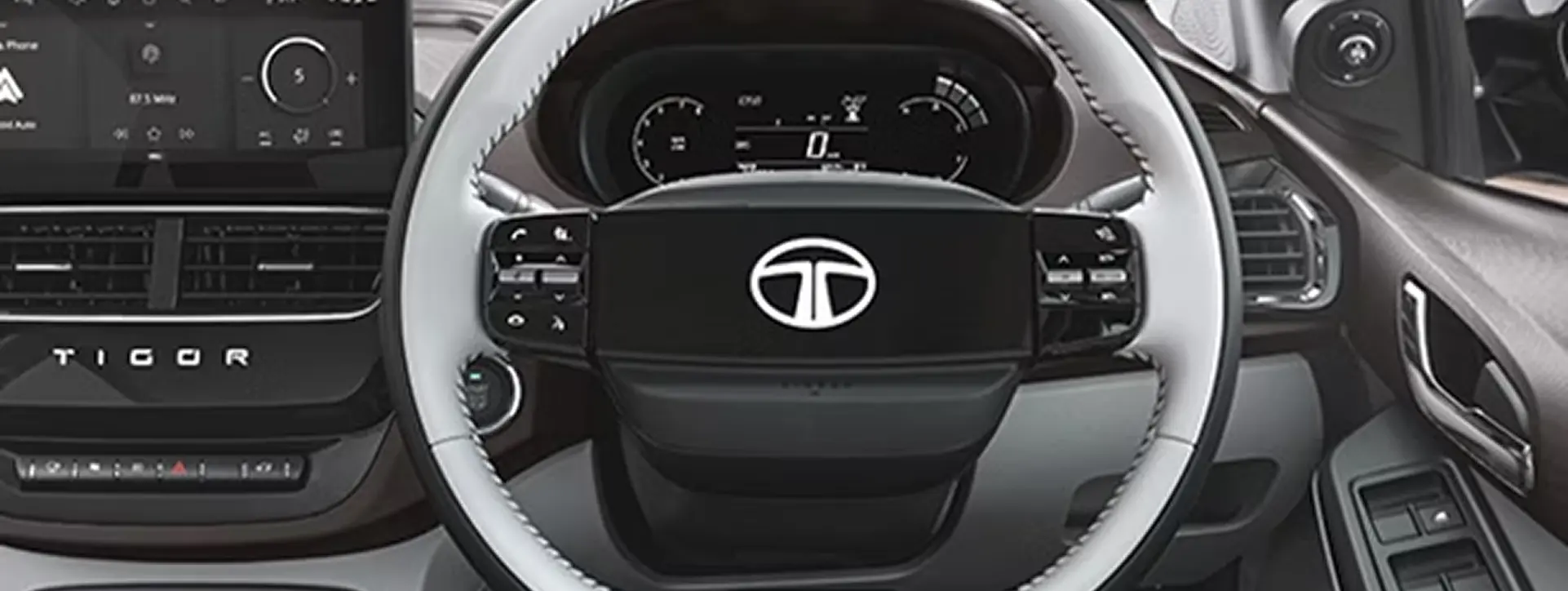 Tata Tigor Smart Illuminated Leather Wrapped Steering Wheel
