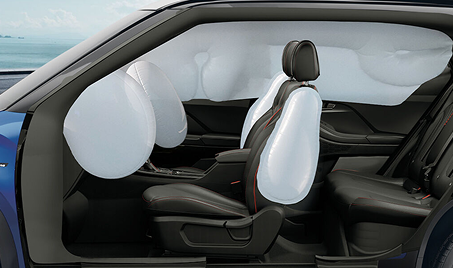 Six Airbags for Enhanced Crash Protection