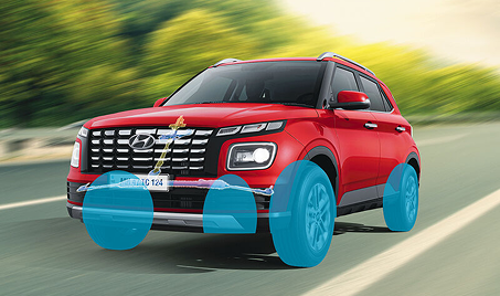 Vehicle Stability Management (VSM) for anti-slid assurance. 