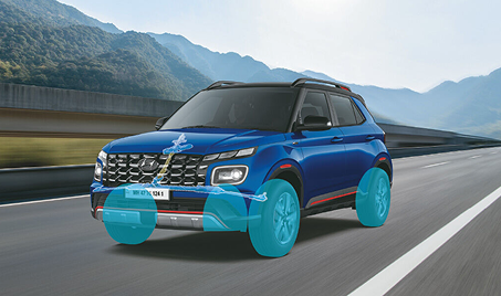Vehicle Stability Management (VSM) for improved protection in varied climes.