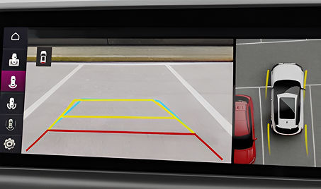 360º Camera with Blind View Monitor in Cluster