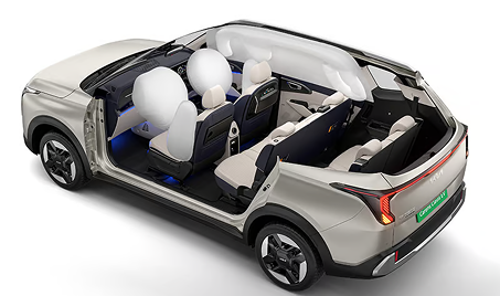 Standard Six Airbags for Enhanced Safety