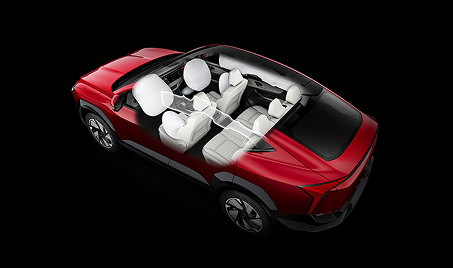 7 Airbags (Driver, Front Passenger, 2 Curtain, Driver Knee, Driver Side, Front Passenger Side)