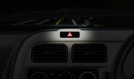 Illuminated hazard switch 