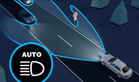 Adaptive High-beam Assist Headlight Control