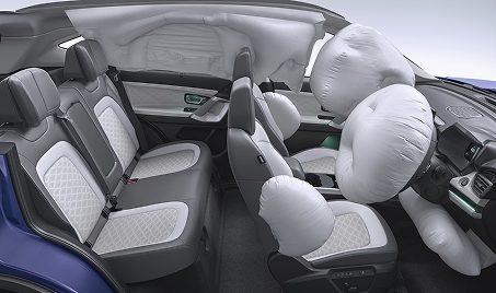 Protection from All Angles with 7 Airbags