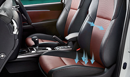Front Seats: WIL Concept Seats (Whiplash Injury Lessening)